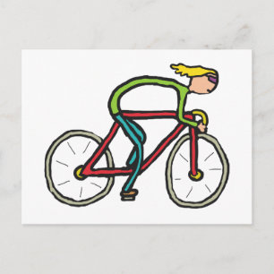 Fietsen Briefkaart