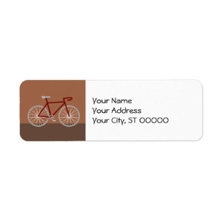 Fietsen - bruin etiket