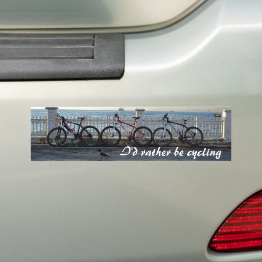 Fietsen Bumpersticker (Op auto)
