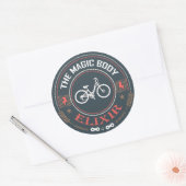 Fietsen, de Magic Body Elixir Ronde Sticker (Envelop)