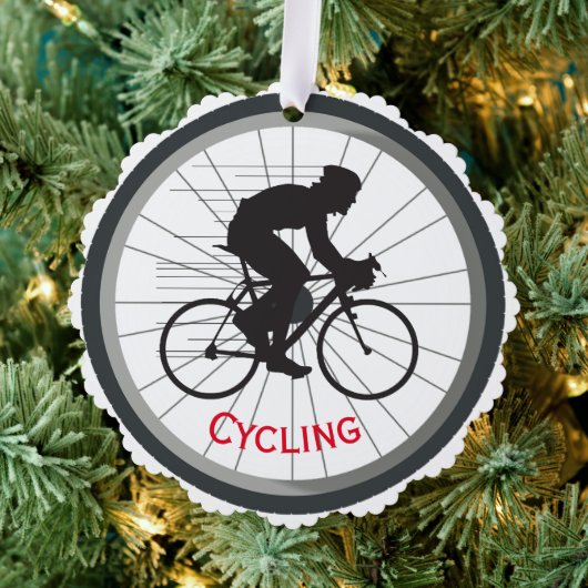 Fietsen Design Papier Ornament Kaart (Insitu (Drie))
