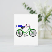 fietsen die 1950 fietsen tekenen briefkaart (Staand voorkant)