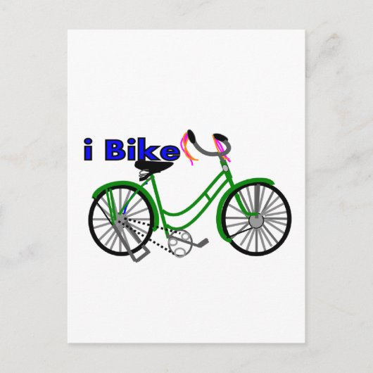 fietsen die 1950 fietsen tekenen briefkaart (Voorkant)