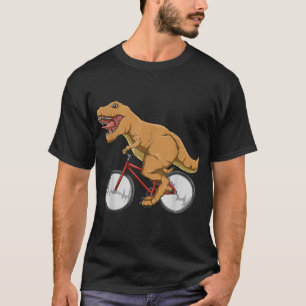 Fietsen Dinosaur T-Rex Riding Road Bike MTB Cycloc T-shirt
