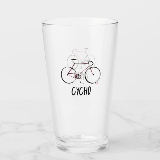 Fietsen drink glasbier glas (Achterkant)