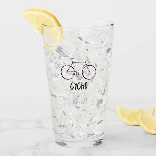 Fietsen drink glasbier glas (Voorkant ijs)