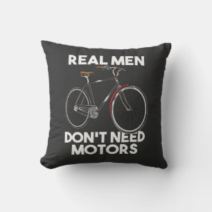 Fietsen - Echte mannen hebben geen motor nodig Kussen