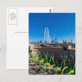 Fietsen En Dallas Briefkaart (Voorkant / Achterkant)