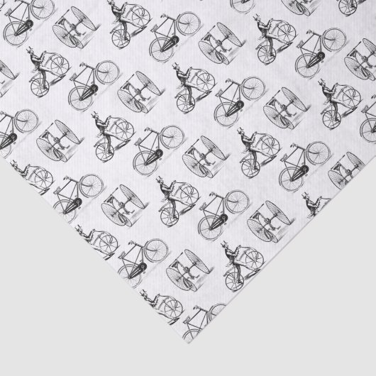 fietsen en driewielers tissuepapier (Detail)