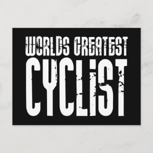 Fietsen en fietsers werven de grootste fietser briefkaart