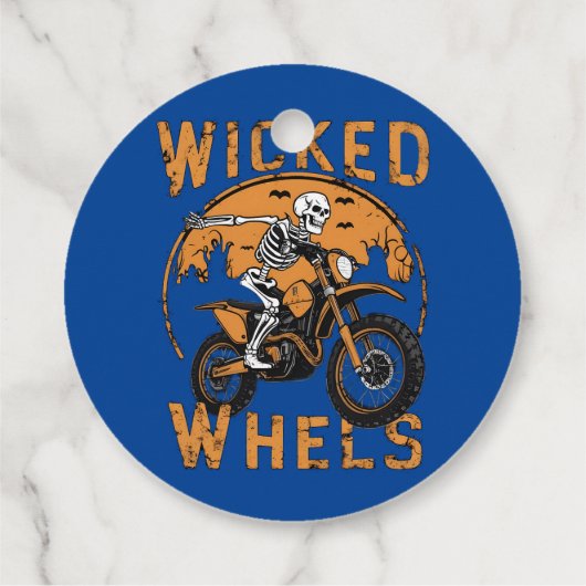 Fietsen en Ghost Road Bedankjes Labels (Achterkant)