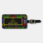 Fietsen, fiets, racefiets, fietser bagagelabel (Voorkant horizontaal)