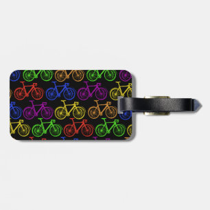Fietsen, fiets, racefiets, fietser bagagelabel