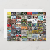 Fietsen Fietsen Collage Briefkaart (Voorkant / Achterkant)