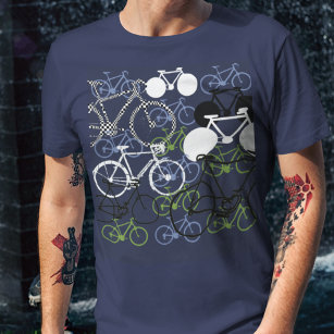 Fietsen fietsen-samenstelling t-shirt