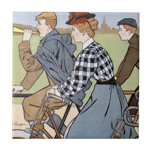 Fietsen, Fietsen, Van Caspel Tegeltje (Voorkant)