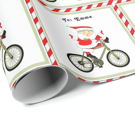 Fietsen Fietser Kerstcadeau Cadeaupapier (Rol Hoek)