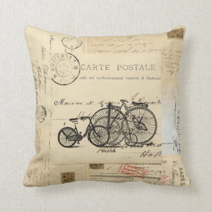  fietsen Frans Briefkaart Pillow Kussen