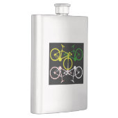 Fietsen Geel Groen Wit Polka-dot truien Flacon (Rechts)