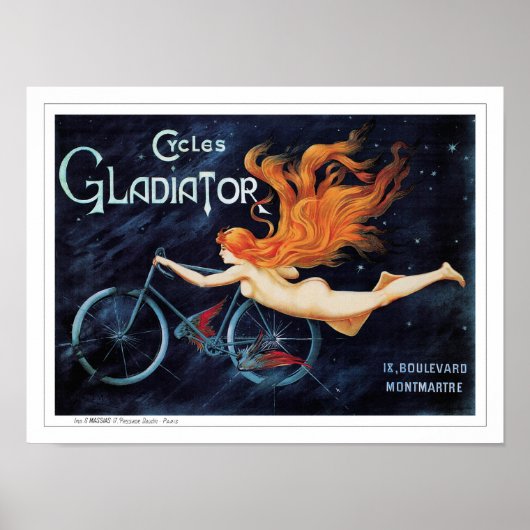 Fietsen Gladiator  fietsen - George Massias Poster (Voorkant)