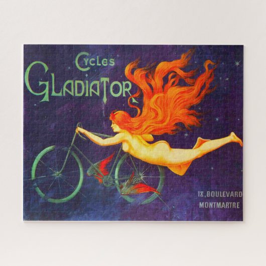 Fietsen Gladiator  Franse fietsen en Poster Legpuzzel (Horizontaal)