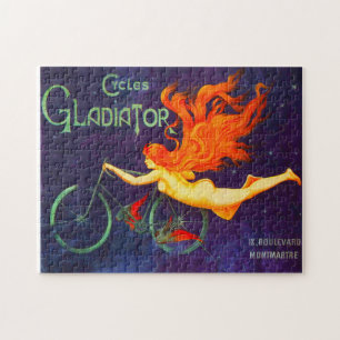 Fietsen Gladiator  Franse fietsen en Poster Legpuzzel
