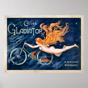 Fietsen Gladiator van Georges Massias  Poster
