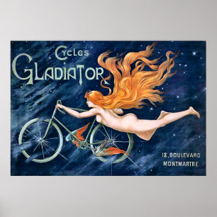 Fietsen Gladiator van Georges Massias  Poster