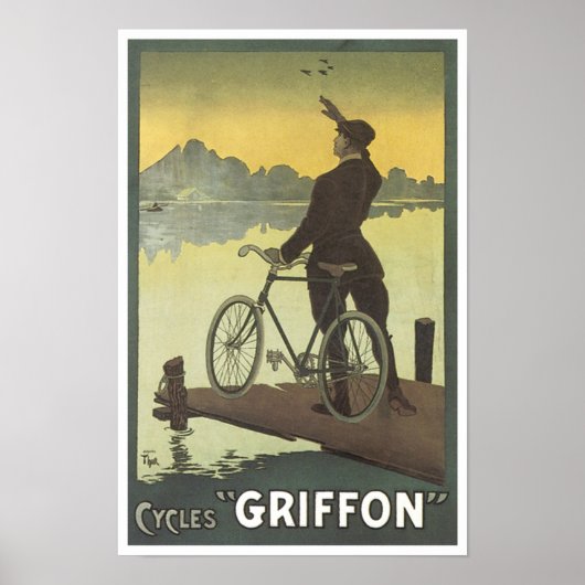 Fietsen Griffon Poster (Voorkant)