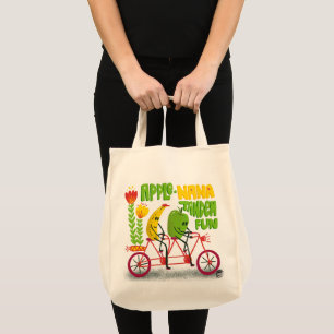 Fietsen groenten en fruit tote bag