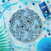 Fietsen Groot en Klein Papieren Bordje (Feest)