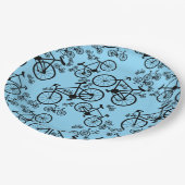 Fietsen Groot en Klein Papieren Bordje (Gekanteld)