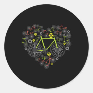 Fietsen Hart Shirt Schattig Mtb Weg Race Rijden Li Ronde Sticker