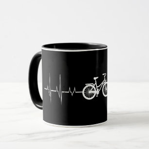 Fietsen Hartslag- Fiets Liefde Fietsen Mok