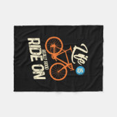 Fietsen - Het leven is echt goed op weg Fleece Deken (Voorkant (Horizontaal))