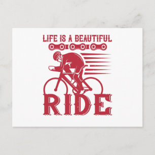 Fietsen - Het leven is een mooie rit Briefkaart