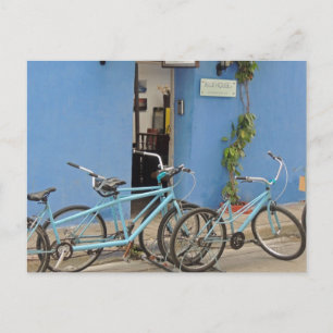 Fietsen in Cartagena Colombia Briefkaart