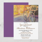 FIETSEN IN HET PARK FEestELIJKE UITNODIGING (Voorkant / Achterkant)