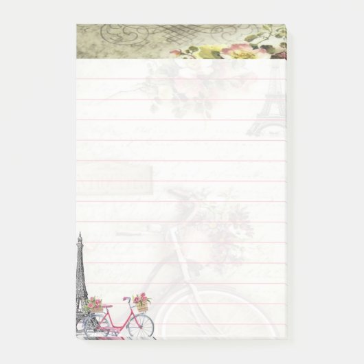 Fietsen in Parijs Post-it® Notes (Voorkant)