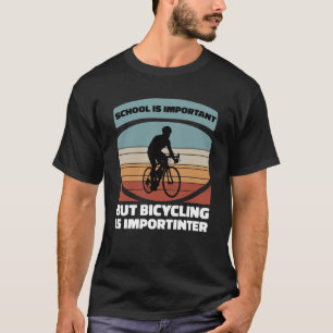 Fietsen is een belangrijke fietscylist Vint T-shirt
