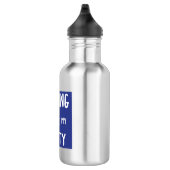 Fietsen is mijn gezond verstand waterfles  (Rechts)