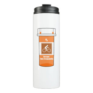 Fietsen is mijn medicijn thermosbeker