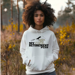 fietsen is mijn pensioenplan hoodie