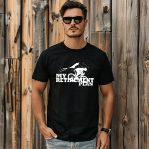 Fietsen is mijn pensioenplan t-shirt