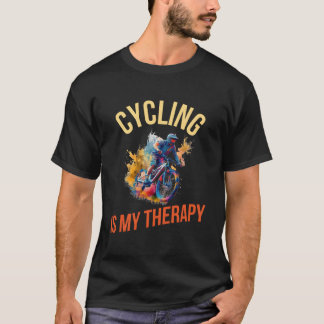 Fietsen Is Mijn Therapie T-shirt