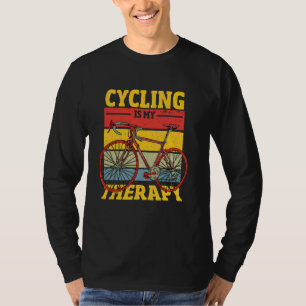 Fietsen is mijn therapie t-shirt
