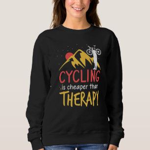 Fietsen is mijn therapiebike-fietsen trui