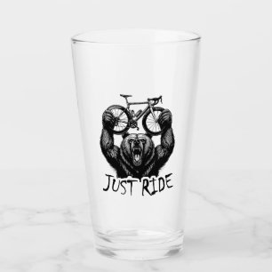 Fietsen Just Ride Beer Glas
