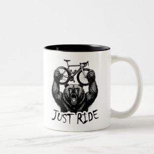 Fietsen Just Ride Beer Tweekleurige Koffiemok