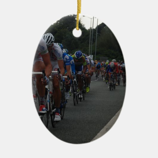 Fietsen Keramisch Ornament (Voorkant)